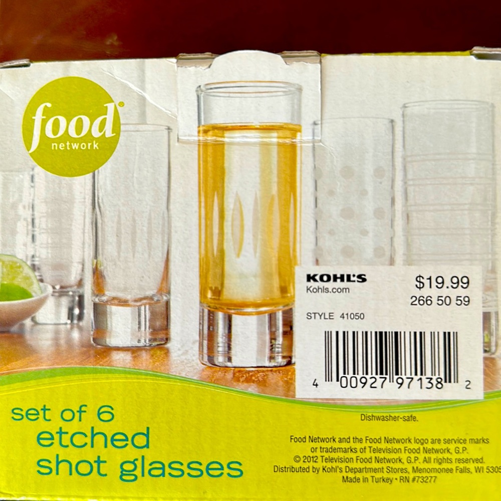 Set of 6 shot glasses